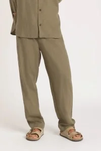 Hose Martin Leinen Grün
